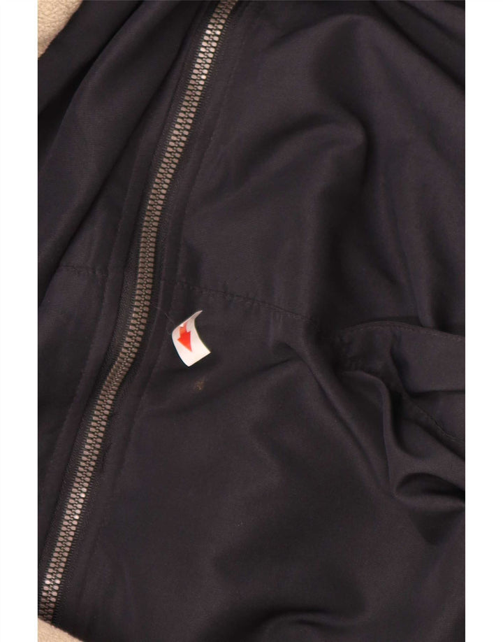Kappa Veste réversible à capuche pour homme UK 40 Large Bleu marine Polyester