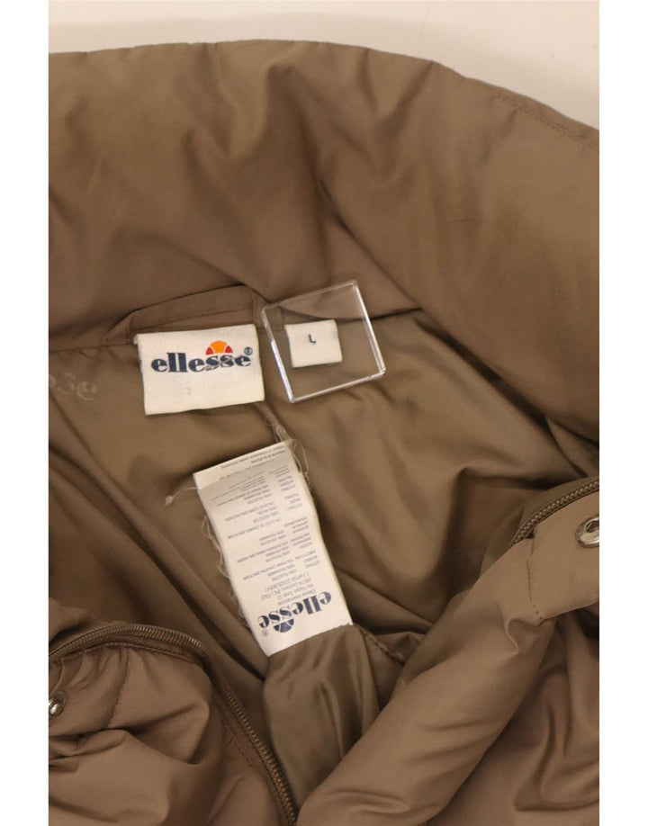 Ellesse Veste matelassée pour homme UK 40 Large Beige Polyester