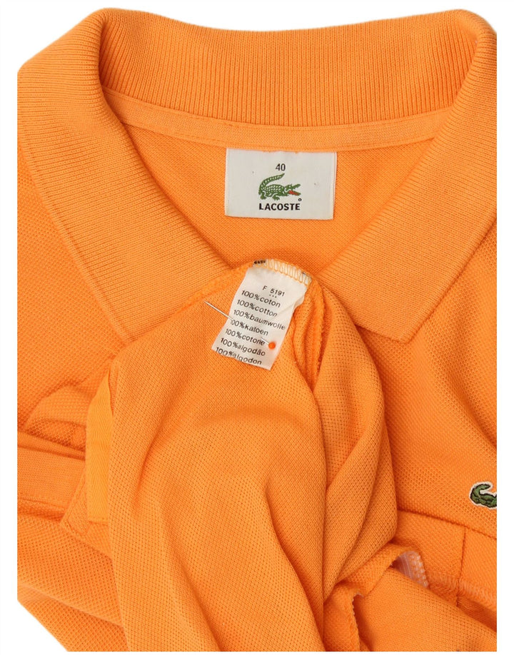 Lacoste Femme Chemise sans manches Blouse Taille 40 Coton Orange Moyen