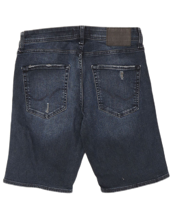 Jack & Jones Short en jean coupe classique pour homme Small W29 Bleu marine en coton