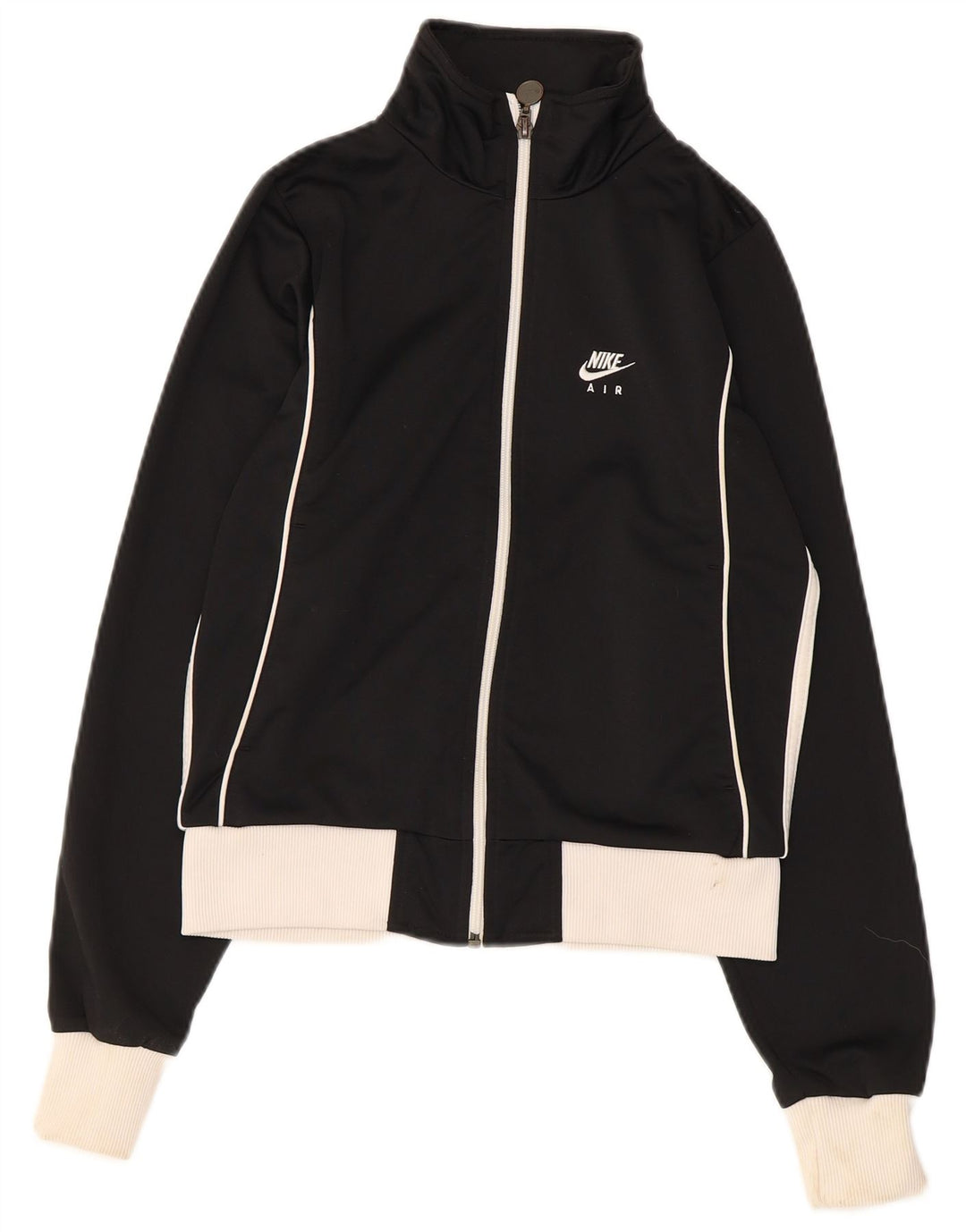 Nike Veste de survêtement courte pour femme UK 8/10 Small Noir Colourblock