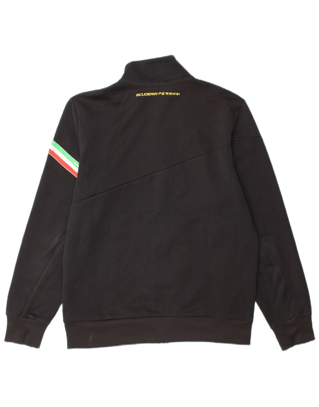 PUMA Veste de survêtement Ferrari pour femme UK 14 Medium Noir Rayé