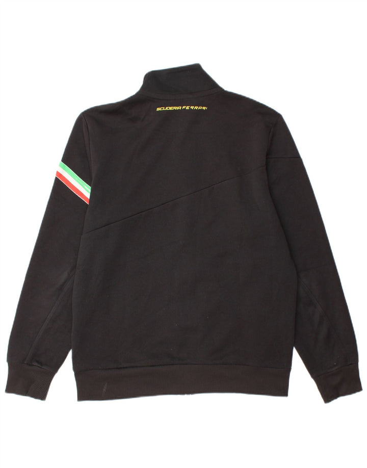 PUMA Veste de survêtement Ferrari pour femme UK 14 Medium Noir Rayé