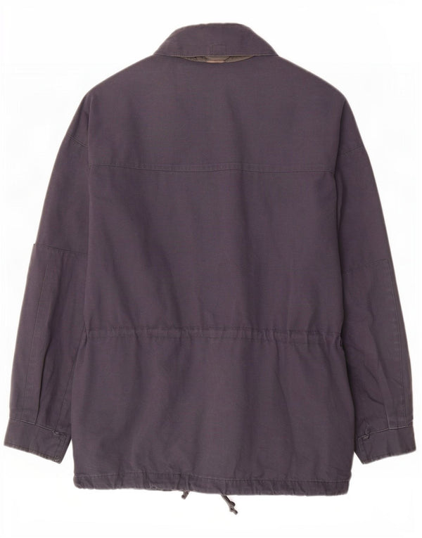 Samas Parka à capuche pour homme UK 42 XL Bleu marine en coton