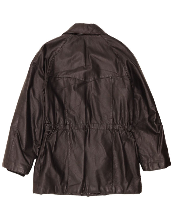 veste en cuir homme vintage IT 48 Medium Noir