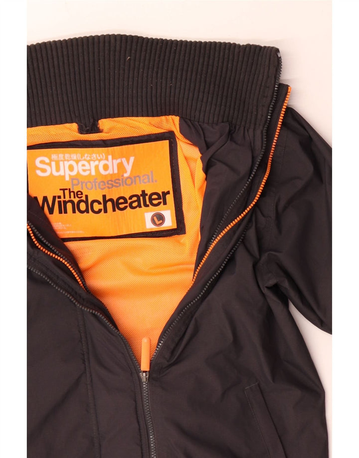 Superdry Veste coupe-vent The Windcheater pour homme UK 40 Large Gris Polyester