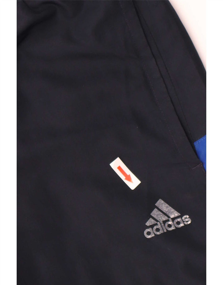 Adidas Pantalon de survêtement pour homme Small Bleu marine Colorblock Polyester