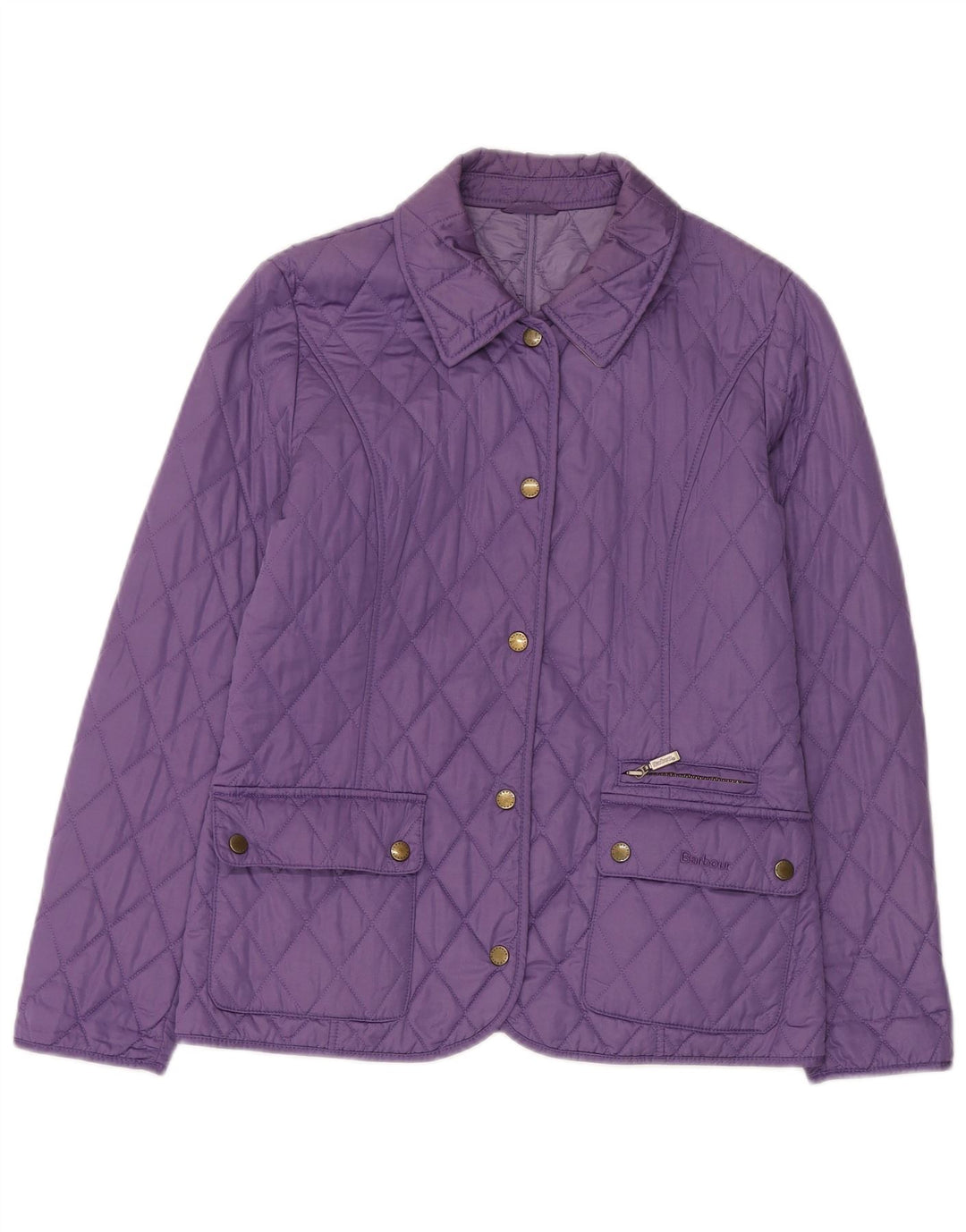 Barbour Veste matelassée pour femme UK 12 Polyester violet moyen