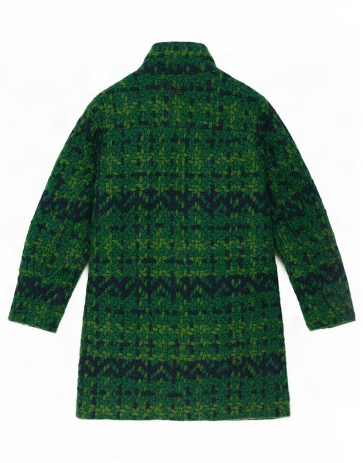 Desigual Manteau Femme EU 44 XL Vert Géométrique Polyester