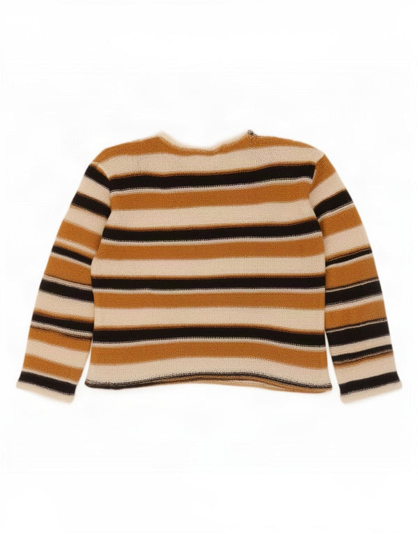 Zara Pull col bateau pour femme UK 14 Large rayé multicolore