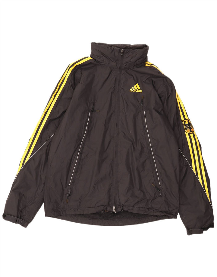 Adidas Veste coupe-vent graphique Allemagne pour homme UK 38/40 Medium Noir Nylon