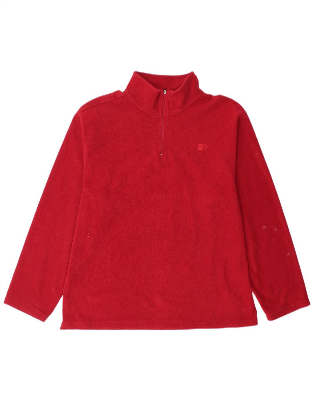 STARTER Pull Polaire Col Zippé Homme XL Rouge