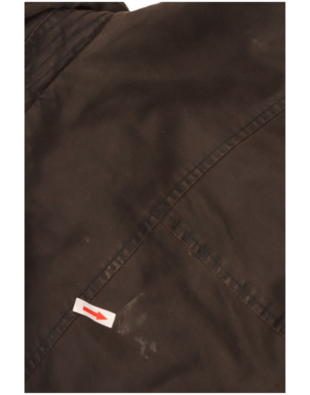 Fat Face Veste cirée à capuche militaire pour femme UK 10 Small Marron