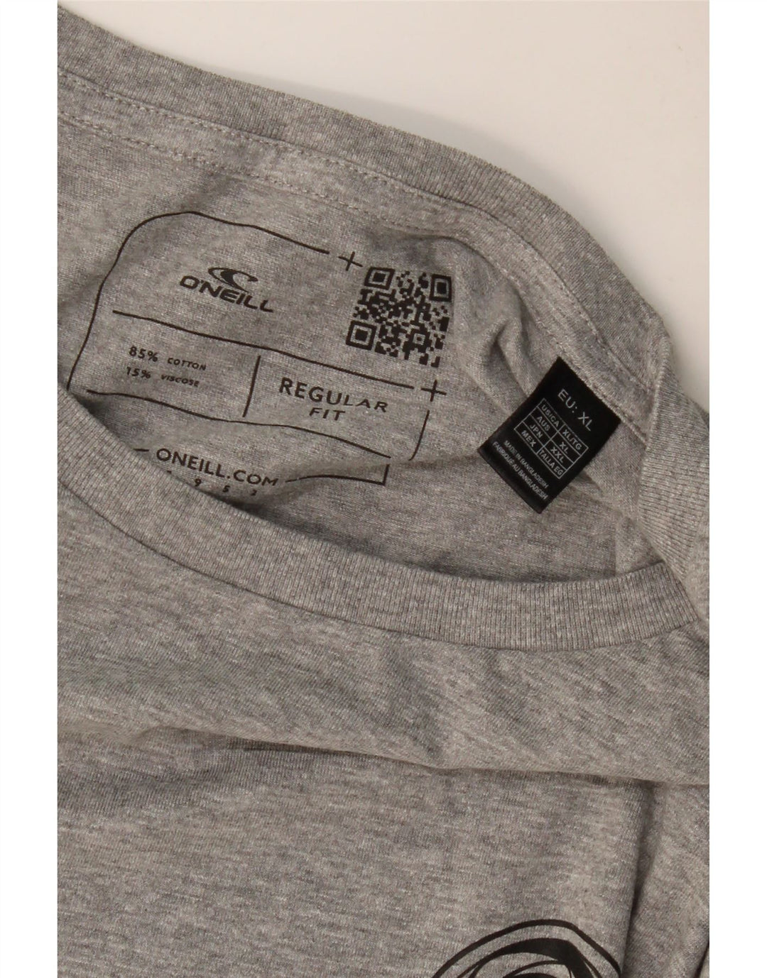 O'NEILL Homme Santa Cruz Regular Fit Graphic T-Shirt Top XL Gris Moucheté