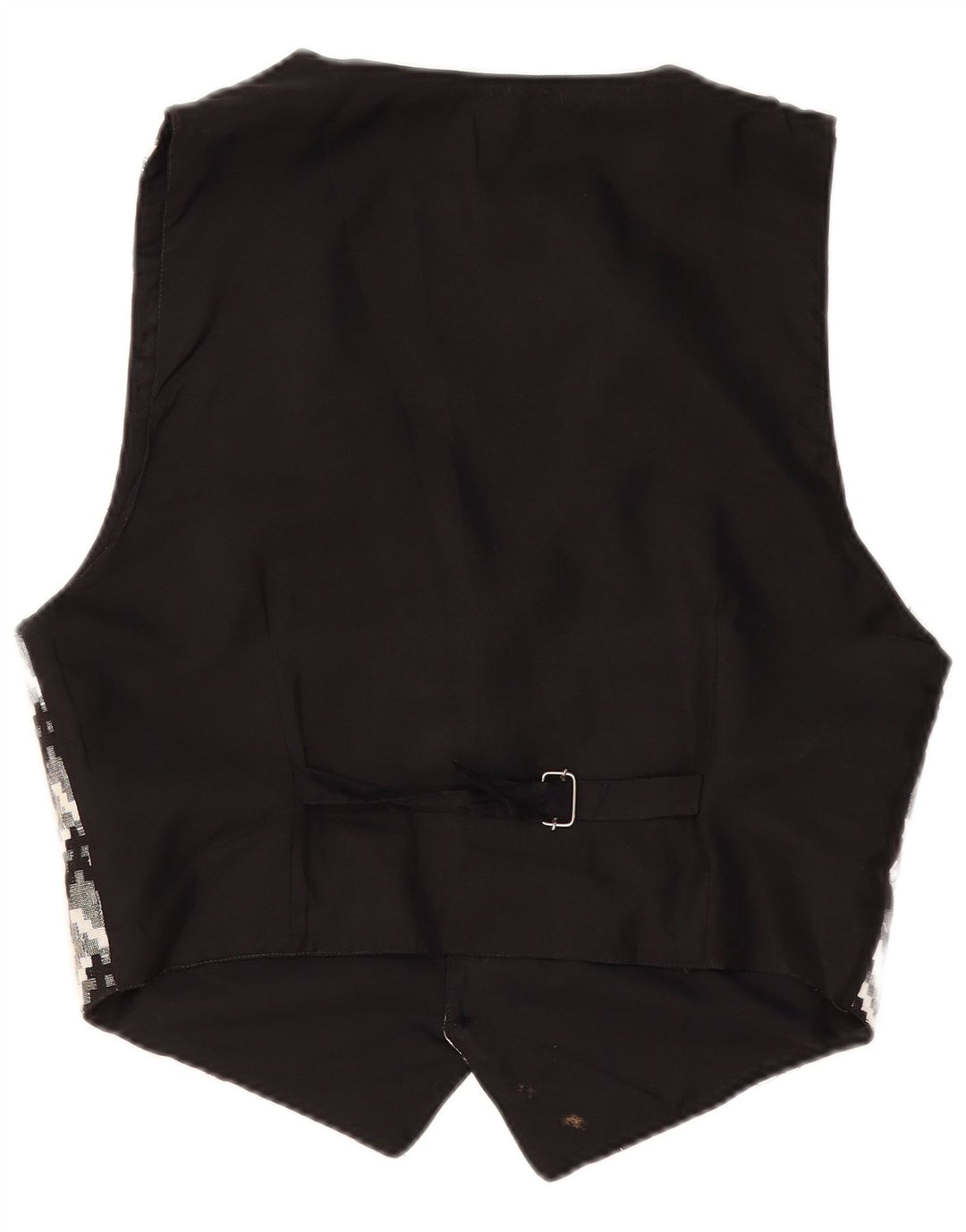 gilet homme vintage grand noir géométrique