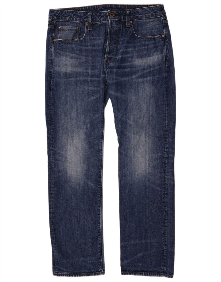 G-Star Jean droit homme W34 L32 bleu coton