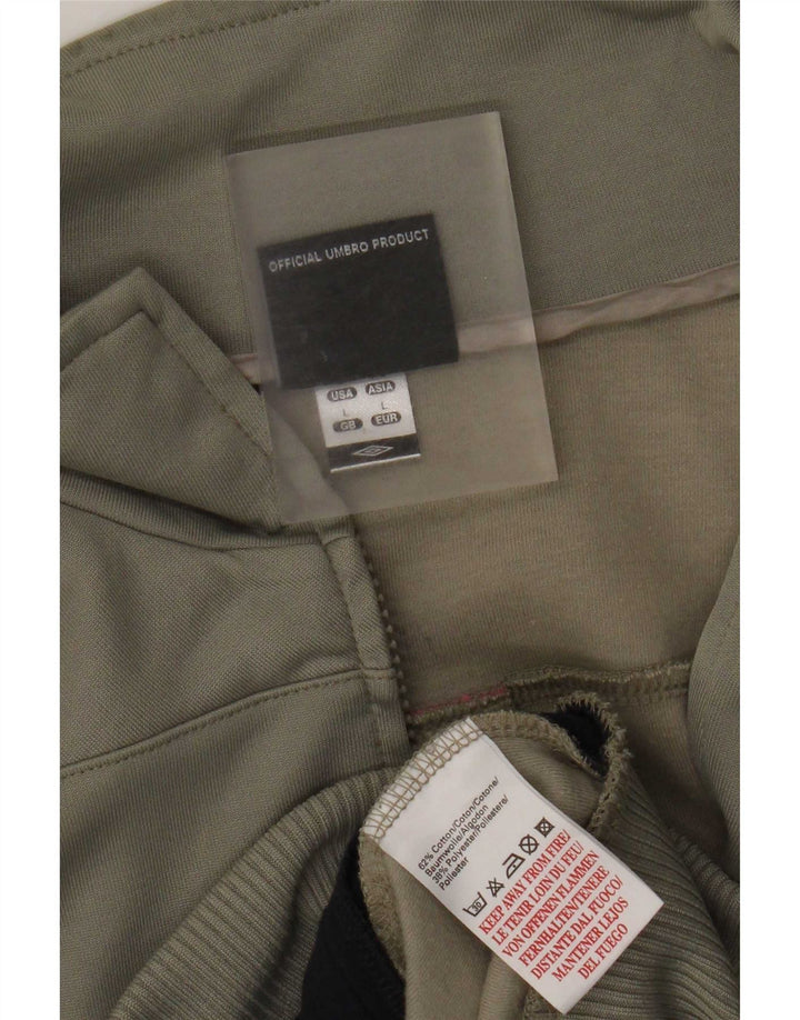 Umbro Veste de Survêtement Homme Large Kaki Colourblock Coton