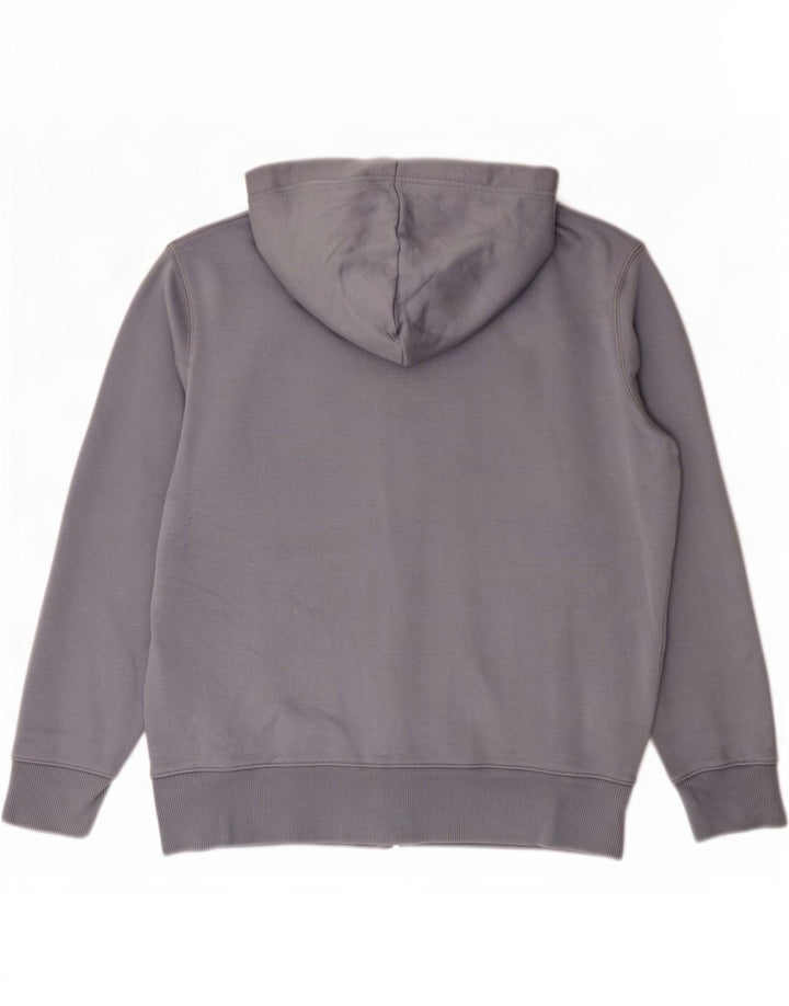 French Connection Sweat à Capuche Zippé Homme Gris Moyen Coton