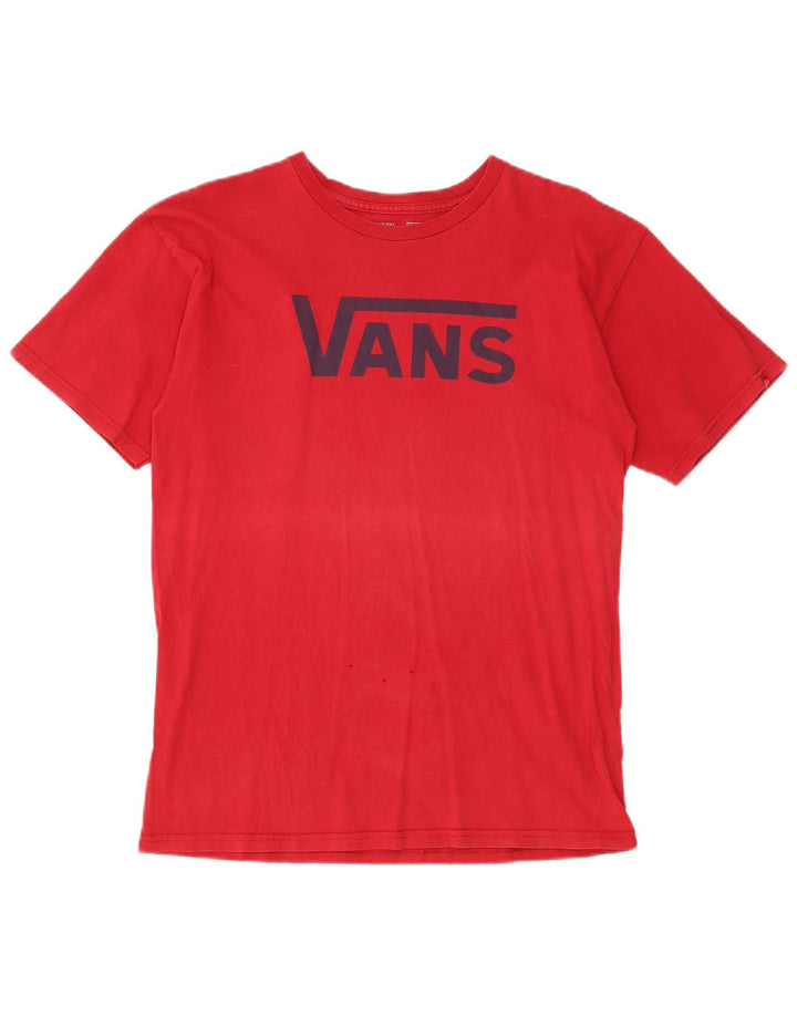 Vans T-Shirt Graphique Classique Homme Rouge Moyen Coton