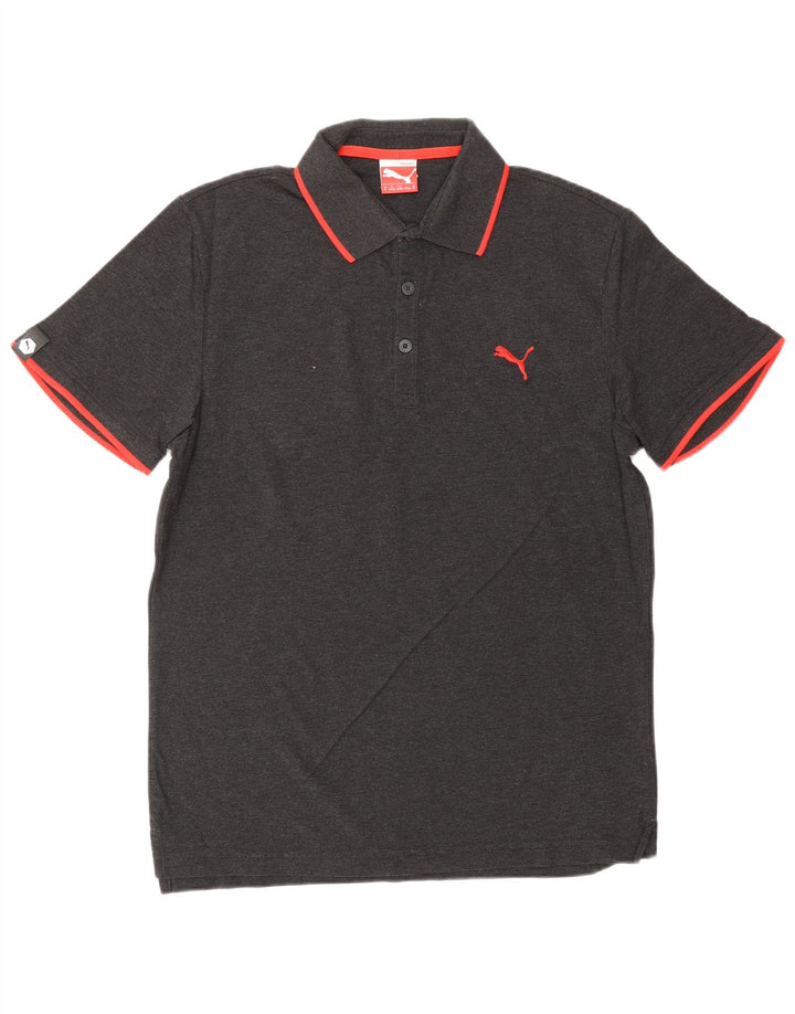 PUMA Polo Homme Gris Moyen Coton