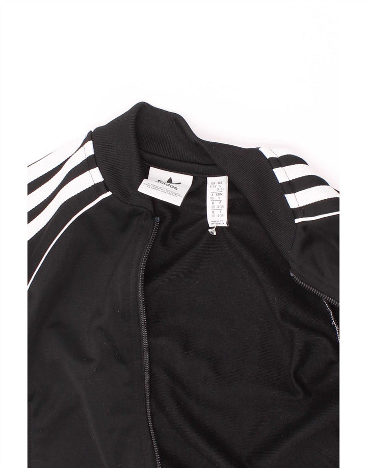 Veste de survêtement Adidas Garçon 4-5 ans Noir Polyester