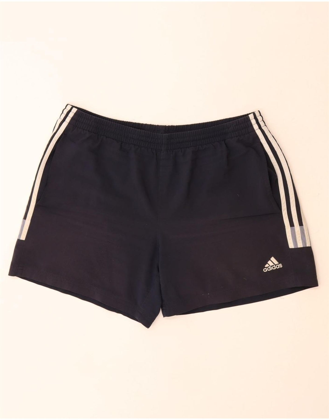 ADIDAS Short de sport Clima 365 pour homme XL Bleu marine Colorblock Polyester