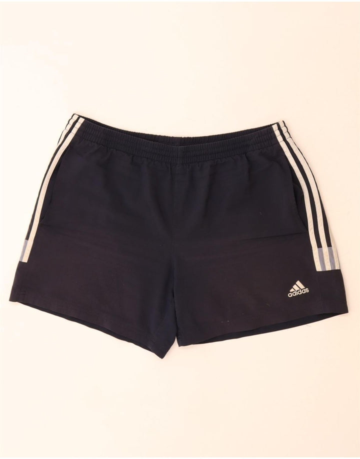 ADIDAS Short de sport Clima 365 pour homme XL Bleu marine Colorblock Polyester