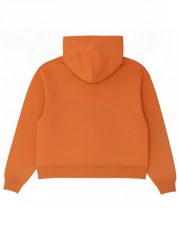 Calvin Klein Jeans Pull à capuche pour femme UK 16 Large Orange Coton