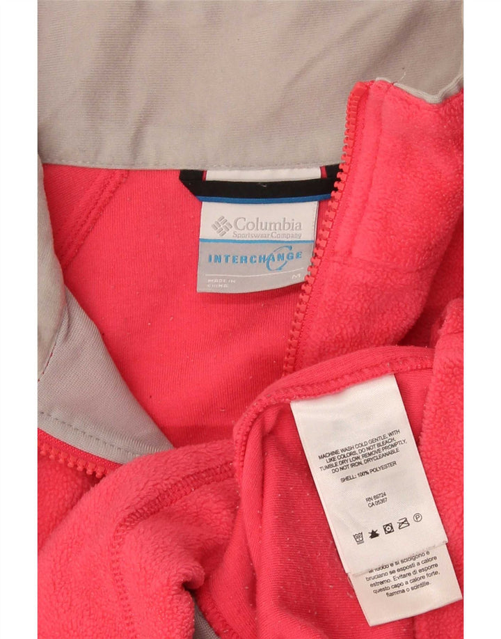 Columbia Veste Polaire Femme UK 12 Rouge Moyen Polyester