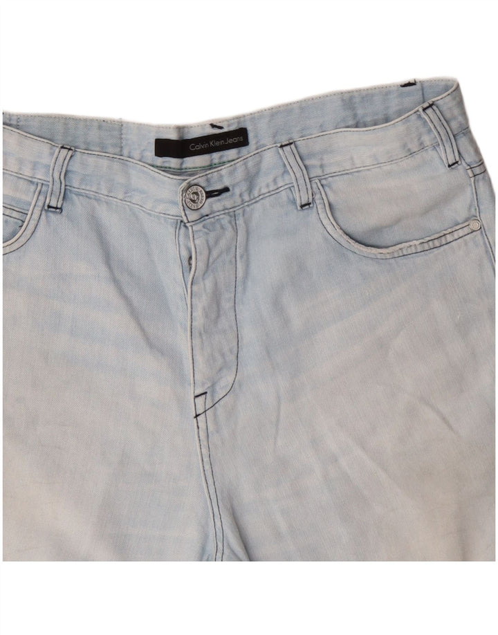 Calvin Klein Short en jean vieilli W36 pour homme Bleu Taille L