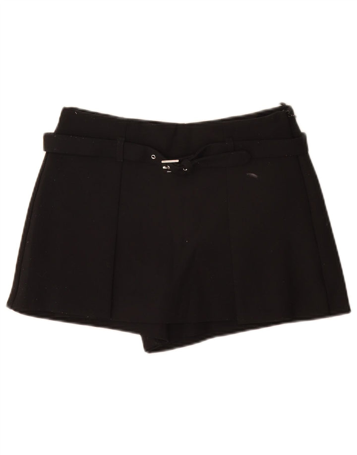 Zara Short décontracté pour femme XS W24 Noir Polyester