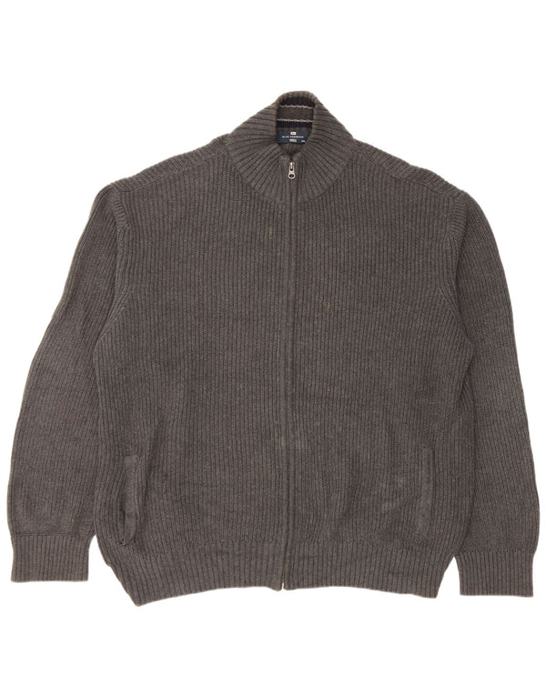 Marks & Spencer Pull Cardigan Blue Harbour pour Homme 2XL Gris Coton