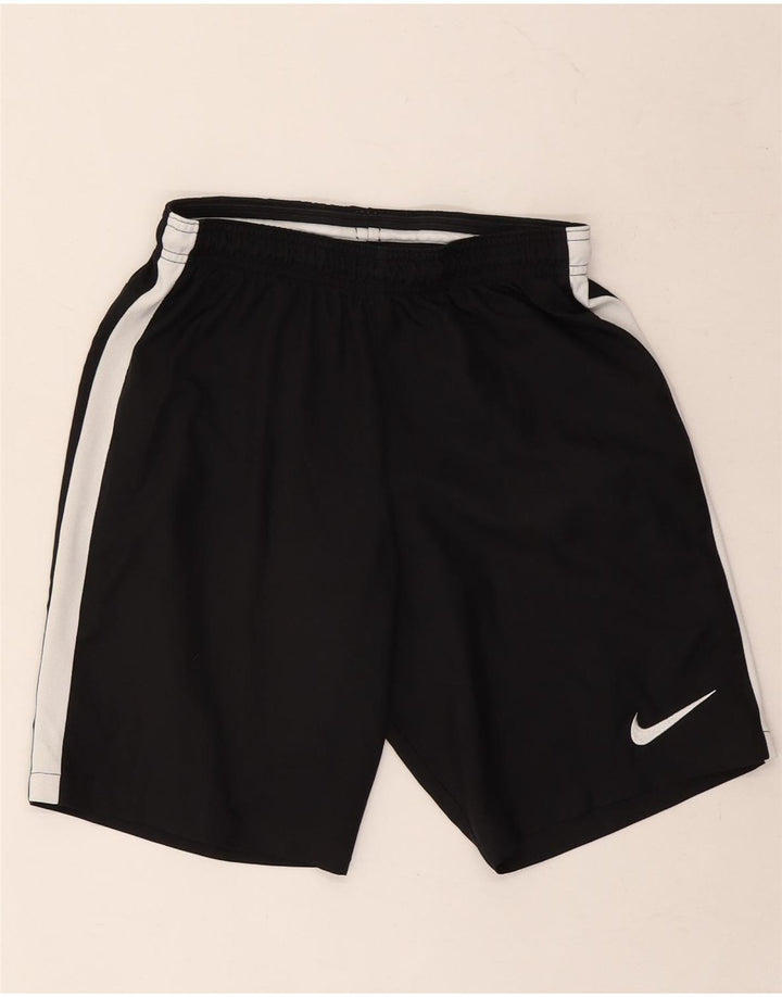NIKE Short de sport Dri Fit pour hommes, petit, noir, polyester color block
