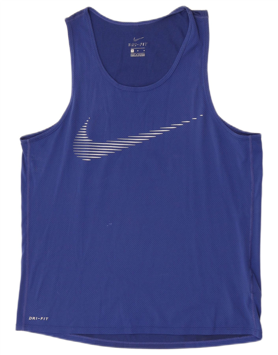 Nike Homme Dri Fit Graphic Débardeur Bleu Moyen Polyester