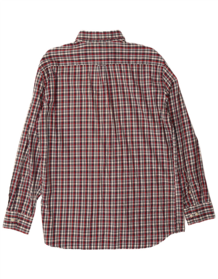 GANT Chemise décontractée pour homme XL en coton à carreaux rouges