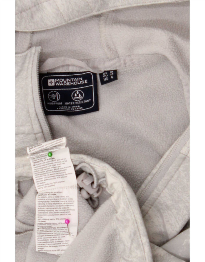 Mountain Warehouse Veste coupe-vent graphique pour femme UK 10 Small Gris