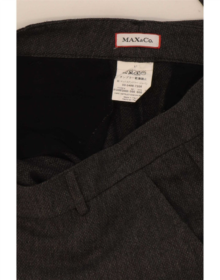 Max & Co. Pantalon Court Slim W30 L25 Gris Femme