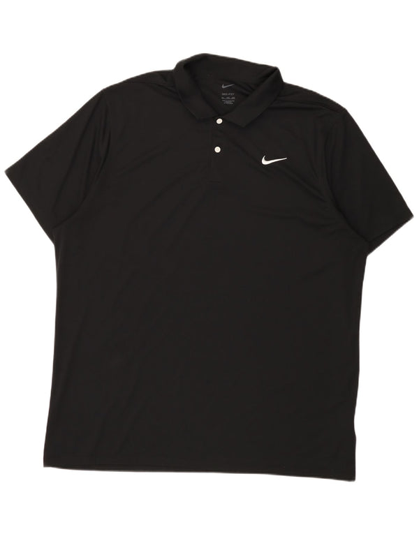 Nike Polo Homme 2XL Noir Polyester