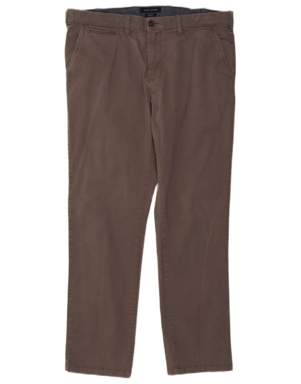 TOMMY HILFIGER Pantalon Chino Slim Fit Homme W38 L29 Gris Coton
