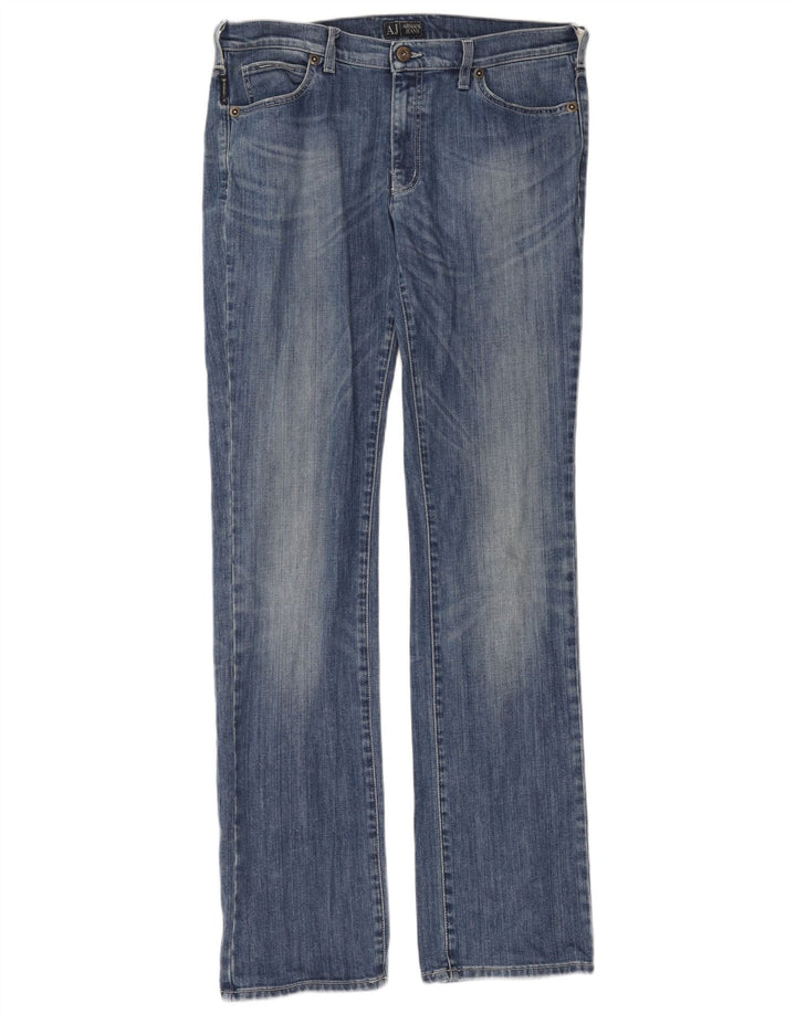 Armani Jean droit homme W33 L35 bleu coton