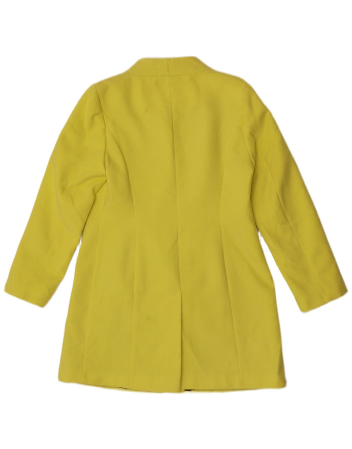 Marks & Spencer Veste blazer longue à 4 boutons pour femme UK 12 Jaune moyen