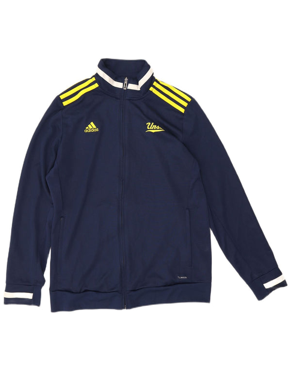Adidas Mens Climacool Tracksuit Top Jacket Large Navy Blue Colourblock