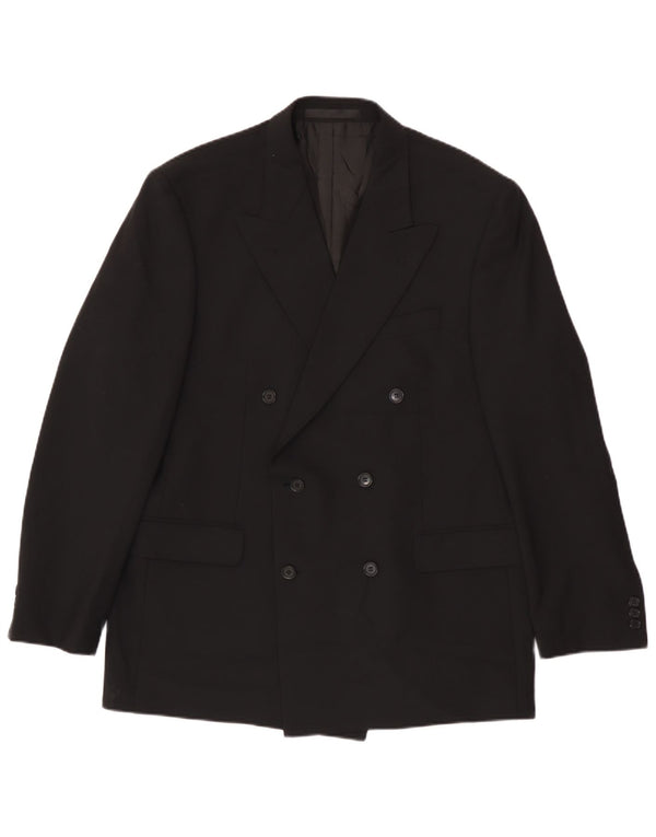 Marks & Spencer Veste blazer double boutonnage pour homme UK 42 Large Noir