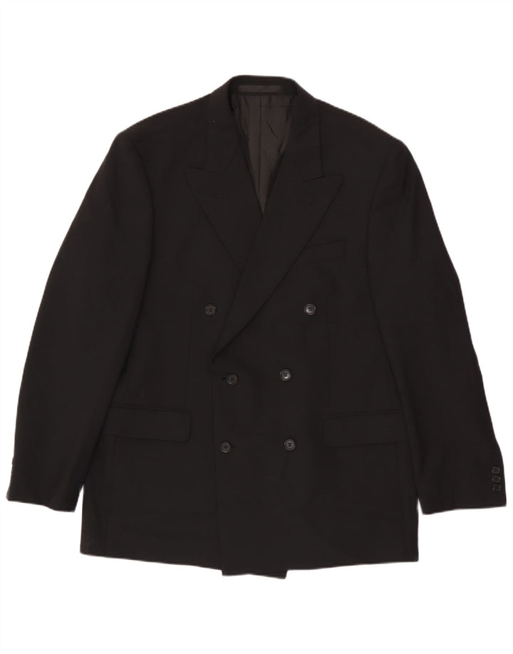 Marks & Spencer Veste blazer double boutonnage pour homme UK 42 Large Noir