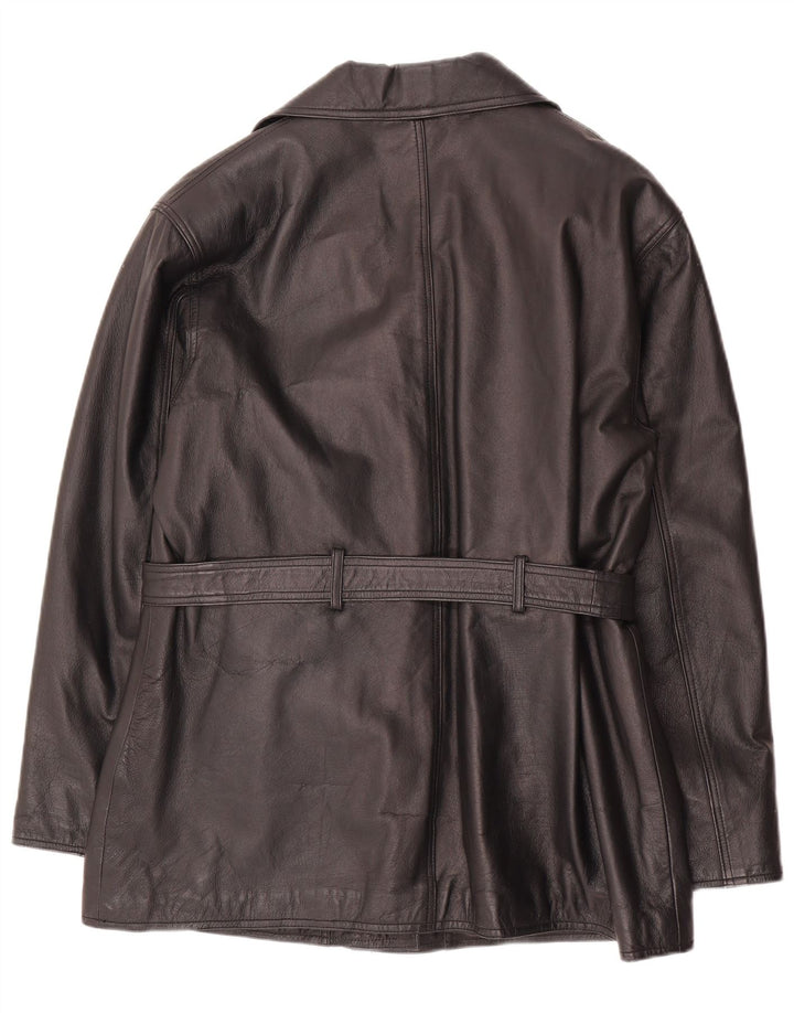 Canda Veste en cuir pour femme UK 16 Grand cuir noir