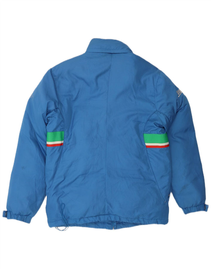 Sergio Tacchini Veste matelassée graphique pour homme UK 42 XL Bleu Colorblock
