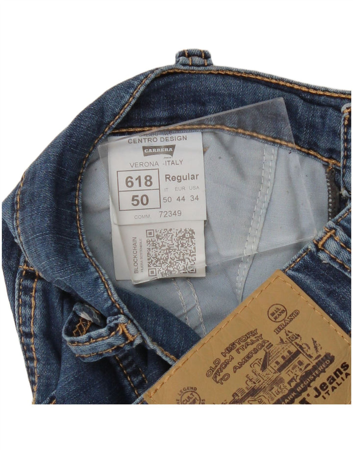 CARRERA Short cargo en jean W34 pour homme en coton bleu moyen