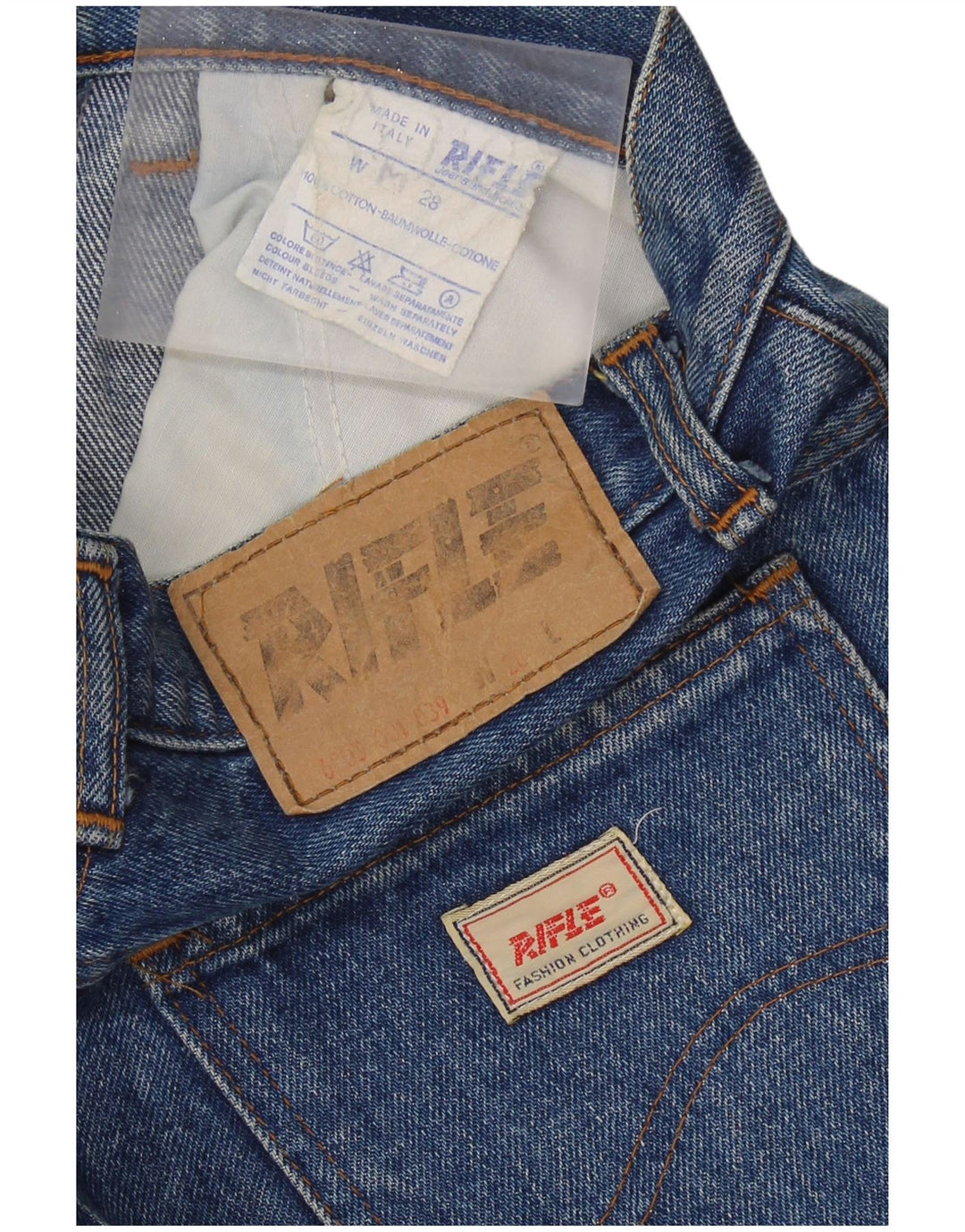 RIFLE Jupe en Jean Femme W28 Bleu Moyen Coton