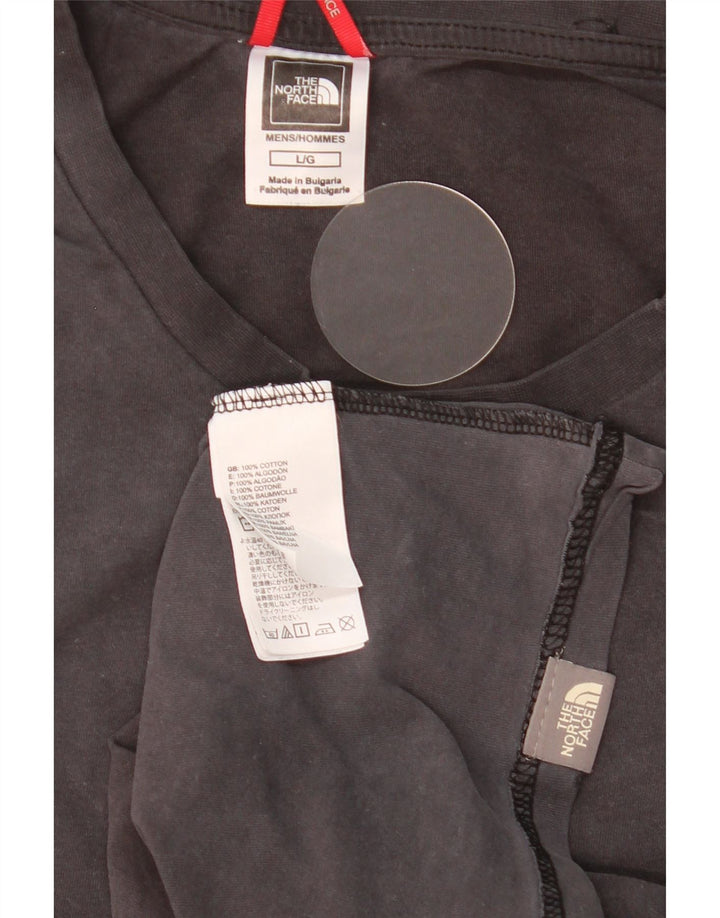 THE NORTH FACE T-Shirt Homme Haut Large Gris Coton