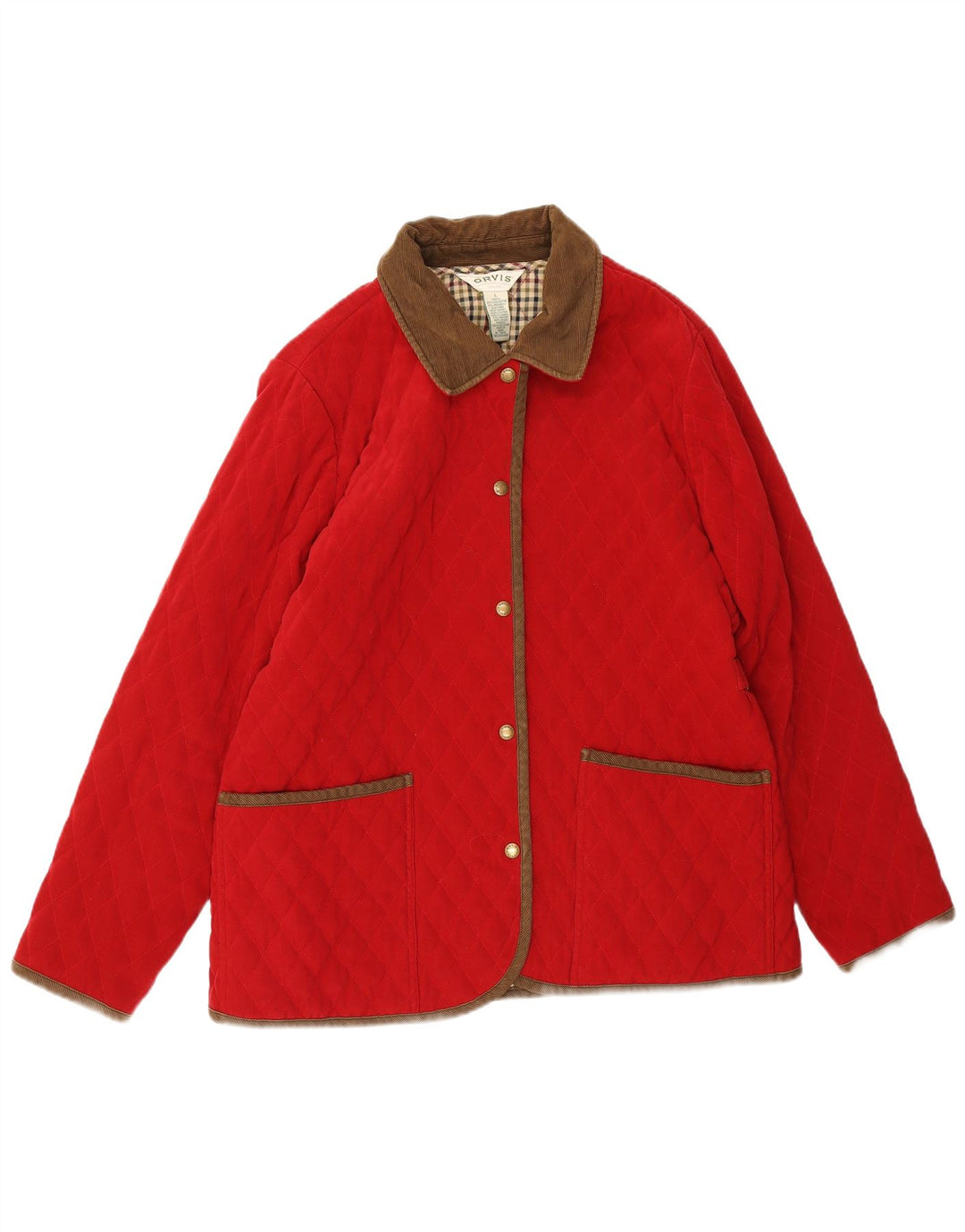 Orvis Veste matelassée surdimensionnée pour femme UK 16 Large Rouge Polyester